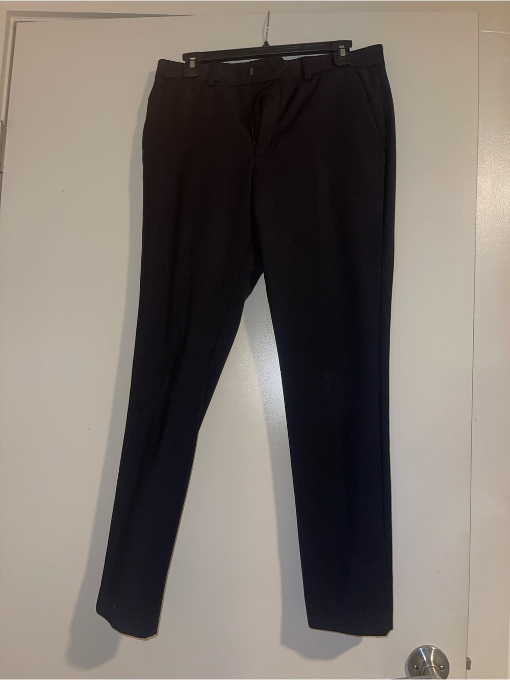 Express Men's Black Dress Pants - Slim Tapered Trousers